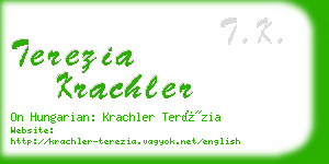 terezia krachler business card